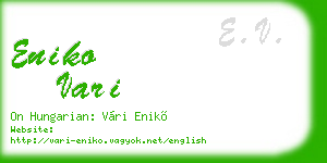 eniko vari business card